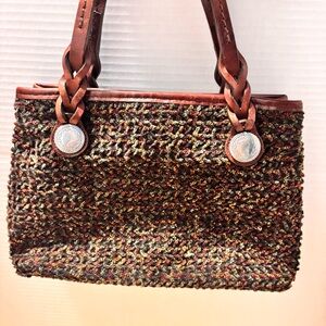 BRIGHTON | VINTAGE Handbag Purse Fabric Carpet Bag(RARE)